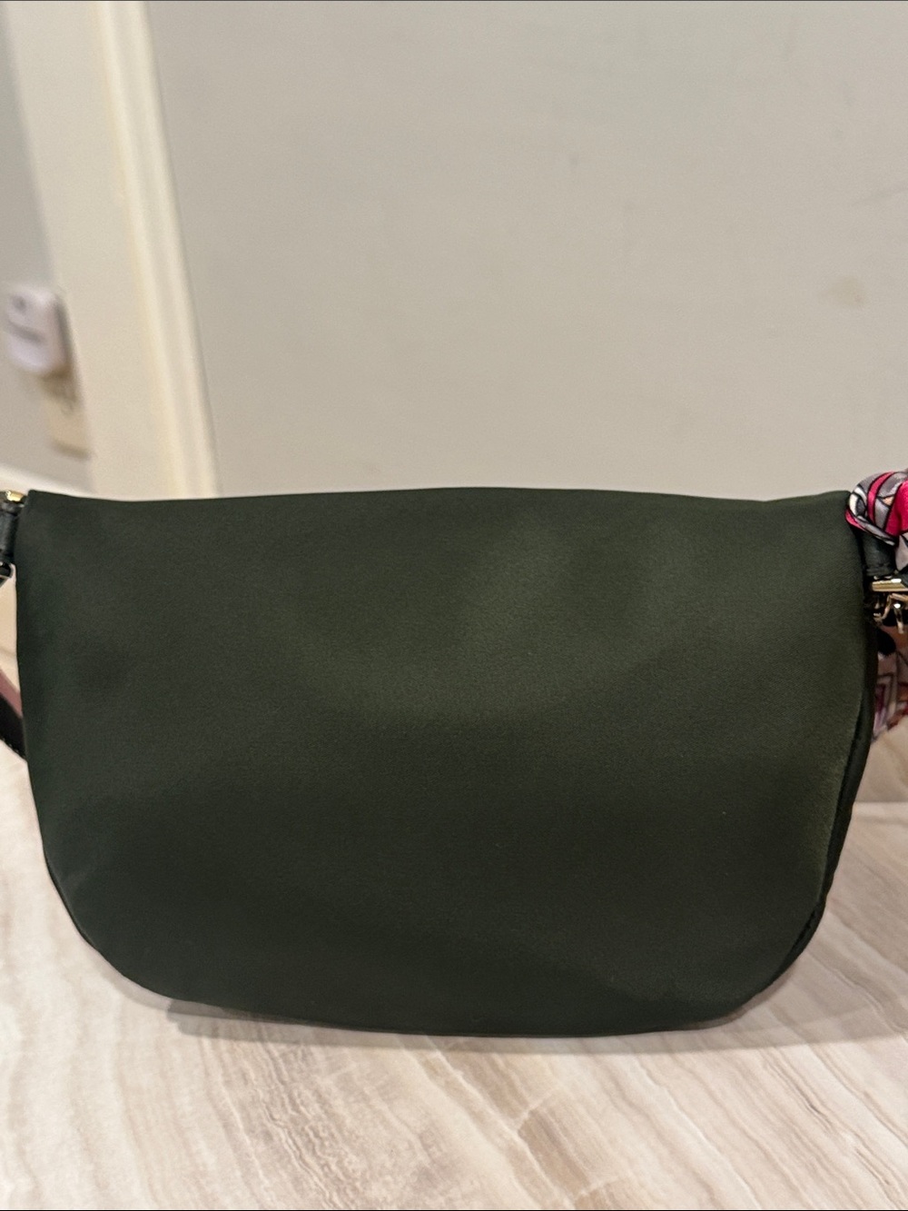 Kate Spade Bag Watson Lane Varsity Stripe Green Pink Betty Nylon Belt Bag - Picture 8 of 17
